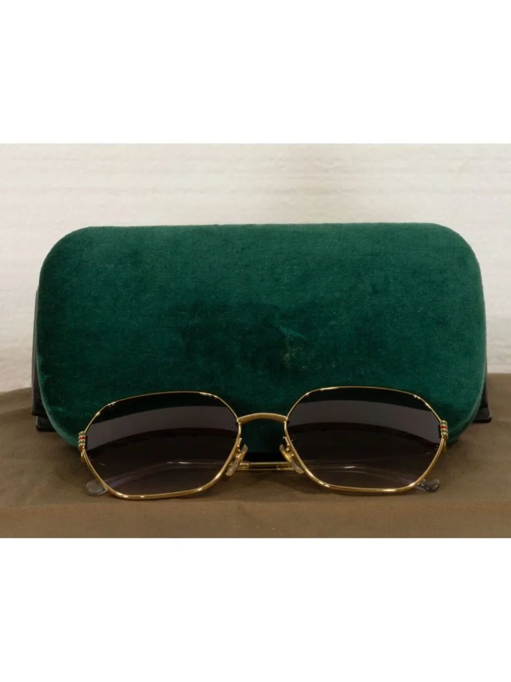 Gucci GG1285SA-001 Women's Gold Frame / Gray Gradient Lens Sunglasses